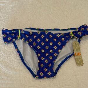 Gianni Bini Kids Blue Patterned Swim Bottoms